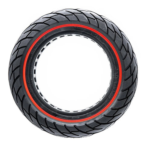 PNEUMATICO pieno gomma solida ruota 10x2.5-6.1 / 255x80 /B34 pollici cerchi da 34mm per monopattino Kugoo Kirin KuKirin M4/M4 Pro/KUKIRIN G2 MAX/KUKIRIN G3 PRO e altri scooters linea rossa