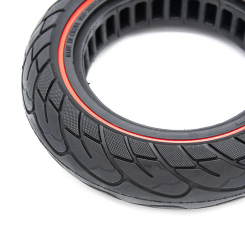 PNEUMATICO pieno gomma solida ruota 10x2.5-6.1 / 255x80 /B34 pollici cerchi da 34mm per monopattino Kugoo Kirin KuKirin M4/M4 Pro/KUKIRIN G2 MAX/KUKIRIN G3 PRO e altri scooters linea rossa