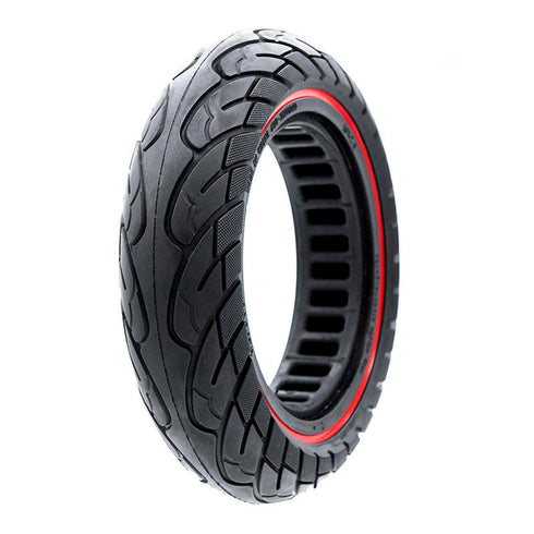 PNEUMATICO pieno gomma solida ruota 10x2.5-6.1 / 255x80 /B34 pollici cerchi da 34mm per monopattino Kugoo Kirin KuKirin M4/M4 Pro/KUKIRIN G2 MAX/KUKIRIN G3 PRO e altri scooters linea rossa
