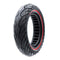 PNEUMATICO pieno gomma solida ruota 10x2.5-6.1 / 255x80 /B34 pollici cerchi da 34mm per monopattino Kugoo Kirin KuKirin M4/M4 Pro/KUKIRIN G2 MAX/KUKIRIN G3 PRO e altri scooters linea rossa
