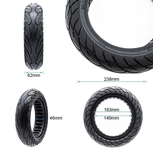 Pneumatico pieno gomma solida ruota 10x2.5-6.5 / B44 pollici cerchi da 44MM per NINEBOT MAX G30 Kugoo G2 PRO G MAX/Ducati/Aprilia(60/70-6.5)