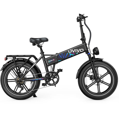 OVIVO HYPER V2 | Bicicletta Elettrica Pieghevole | Versatile | Motore BAFANG 250W | 48V 18Ah | Freni Idraulici | 25km/h | Autonomia 90-20Km| GARANZIA ITALIANA