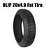 Copertone Pneumatico 20x4.0 pollici ULIP FAT TIRE per bici elettriche E-Bike ENGWE EP-2 Pro/EP-2 Pro EU/Engine Pro/ Engine X/ M20/L20/FIIDO M1/M1 Pro