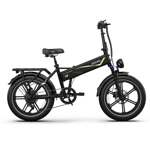 OVIVO V2 2.0 | Bicicletta Elettrica Pieghevole | Versatile | Motore BAFANG 250W | 48V 18Ah | Freni Idraulici | 25km/h | Autonomia 90-120Km| GARANZIA ITALIANA