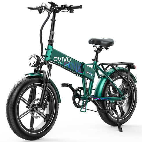 OVIVO HYPER V2 | Bicicletta Elettrica Pieghevole | Versatile | Motore BAFANG 250W | 48V 18Ah | Freni Idraulici | 25km/h | Autonomia 90-20Km| GARANZIA ITALIANA