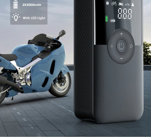 Gonfiatore Elettrico Ricaricabile Portabile per Pneumatici