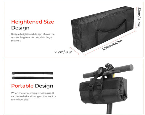 Borsa per Trasporto Monopattino Elettrico Pieghevole - Impermeabile, Antistrappo, Elegante