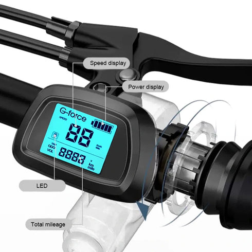 G-FORCE G14 E-Bike Pieghevole Bicicletta Elettrica | Ruote 14" | Motore 400W | 48V 10Ah | 25km/h | Autonomia 50-100km | GARANZIA ITALIANA (Copia)