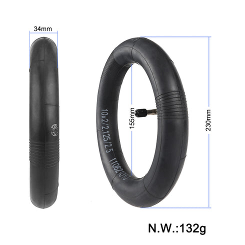 Camera d'aria 10x2.125 pollici Valvola curva 90° per monopattini elettrici