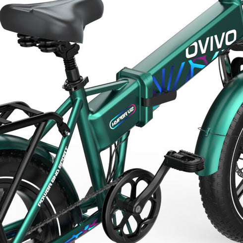OVIVO HYPER V2 | Bicicletta Elettrica Pieghevole | Versatile | Motore BAFANG 250W | 48V 18Ah | Freni Idraulici | 25km/h | Autonomia 90-20Km| GARANZIA ITALIANA