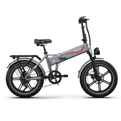OVIVO V2 2.0 | Bicicletta Elettrica Pieghevole | Versatile | Motore BAFANG 250W | 48V 18Ah | Freni Idraulici | 25km/h | Autonomia 90-120Km| GARANZIA ITALIANA