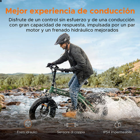 ENGWE EP-2 3.0 Boost | Bicicletta Elettrica Pieghevole | Motore 250W | Sensore di coppia | Freni Idraulici | GARANZIA ITALIANA e 100% A NORMA