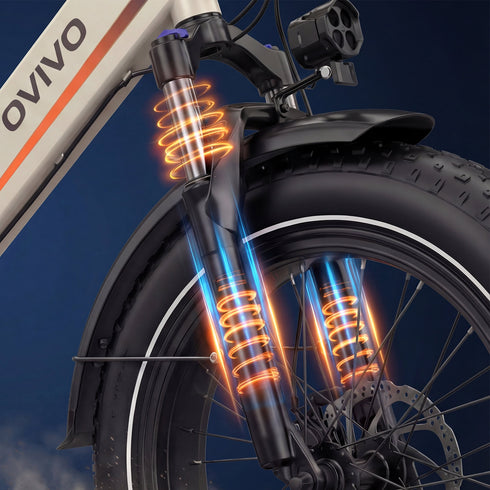OVIVO C1 MAX | Bicicletta Elettrica Pieghevole | Versatile | Motore BAFANG 250W | 48V 13Ah+10.4Ah | Freni Idraulici | 25km/h | Autonomia 100-140Km | GARANZIA ITALIANA