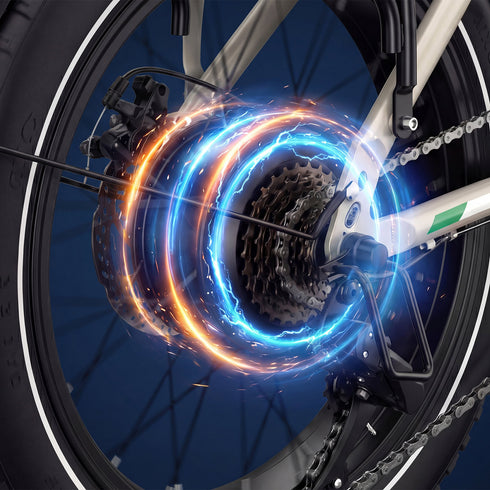 OVIVO C1 MAX | Bicicletta Elettrica Pieghevole | Versatile | Motore BAFANG 250W | 48V 13Ah+10.4Ah | Freni Idraulici | 25km/h | Autonomia 100-140Km | GARANZIA ITALIANA