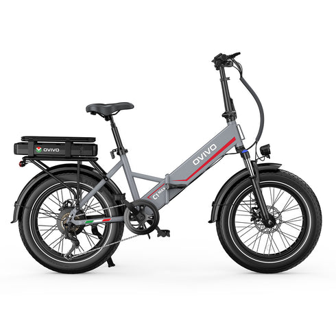 OVIVO C1 MAX | Bicicletta Elettrica Pieghevole | Versatile | Motore BAFANG 250W | 48V 13Ah+10.4Ah | Freni Idraulici | 25km/h | Autonomia 100-140Km | GARANZIA ITALIANA