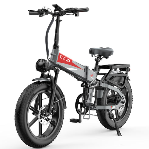 OVIVO V2 PRO 2.0 | Bicicletta Elettrica Pieghevole | Versatile | Motore BAFANG 250W | 48V 20Ah | Freni Idraulici | 25km/h | Autonomia 100-130Km| GARANZIA ITALIANA