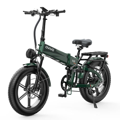 OVIVO V2 PRO 2.0 | Bicicletta Elettrica Pieghevole | Versatile | Motore BAFANG 250W | 48V 20Ah | Freni Idraulici | 25km/h | Autonomia 100-130Km| GARANZIA ITALIANA
