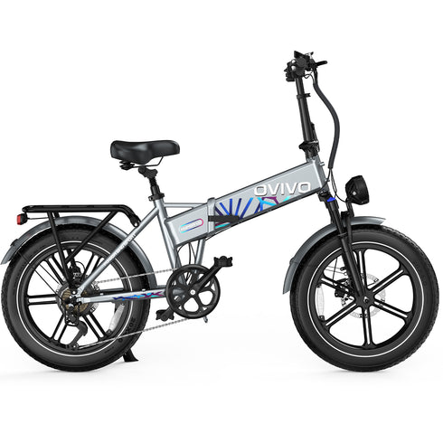 OVIVO HYPER V2 | Bicicletta Elettrica Pieghevole | Versatile | Motore BAFANG 250W | 48V 18Ah | Freni Idraulici | 25km/h | Autonomia 90-20Km| GARANZIA ITALIANA