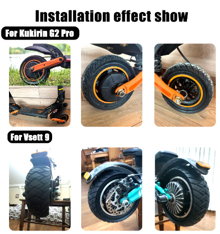 PNEUMATICO pieno gomma solida ruota 8.5x3 pollici per monopattino KuKirin G2 Pro (VERSIONE 2023) Kaabo warrior Kaabo wolf Zero 8/9 10X VSETT 8/9 PRO e Altri