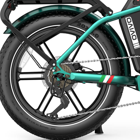 OVIVO C2 PRO | Bicicletta Elettrica Pieghevole | Versatile | Motore BAFANG 250W | 48V 18Ah | Freni Idraulici | 25km/h | Autonomia 90-120Km | GARANZIA ITALIANA