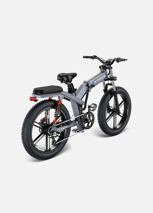 ENGWE X26 | Bicicletta elettrica | Pieghevole | Ruote Fat 26"x4 | 48V 28Ah doppia batteria | Freni idraulici | Tre ammortizzatori | GARANZIA ITALIANA