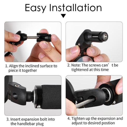 Specchietto Retrovisore Universale 360° per Bici e Monopattini Elettrici