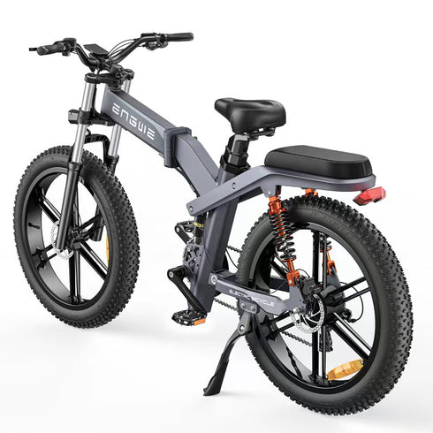ENGWE X26 | Bicicletta elettrica | Pieghevole | Ruote Fat 26"x4 | 48V 28Ah doppia batteria | Freni idraulici | Tre ammortizzatori | GARANZIA ITALIANA