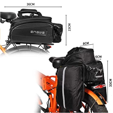 Engwe borsa bicicletta impermeabile Waterproof Bike Rack Bag sedile posteriore bagagliaio 17-35L EP-2 Pro/EP-2 Pro EU/EP-2 BOOST/Engine Pro/Engine Pro 2.0/Engine X/M1 e altri