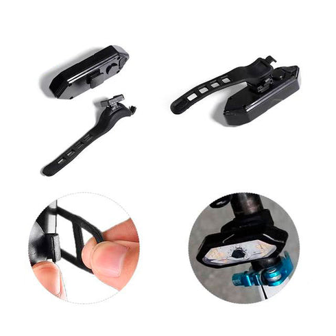 FRECCE Indicatore di direzione con telecomando, ricaricabile USB per bici e monopattini