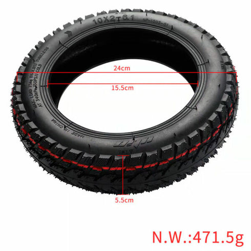 Pneumatico tubeless OFFROAD 10×2-6.1 pollici per monopattino Xiaomi, Ducati, Lexgo, Nilox, Alfa Romeo, Vivobike, Woow (Modello Off-Road)