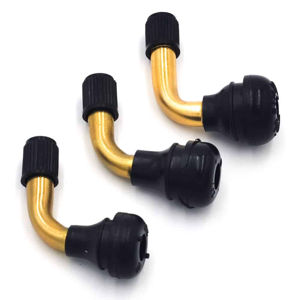 Set 10 Steli Valvola Pneumatici Camion TR545D 60° - Alluminio, Lunghezza 90 Mm, Per Ruote 22.5" E 24.5"